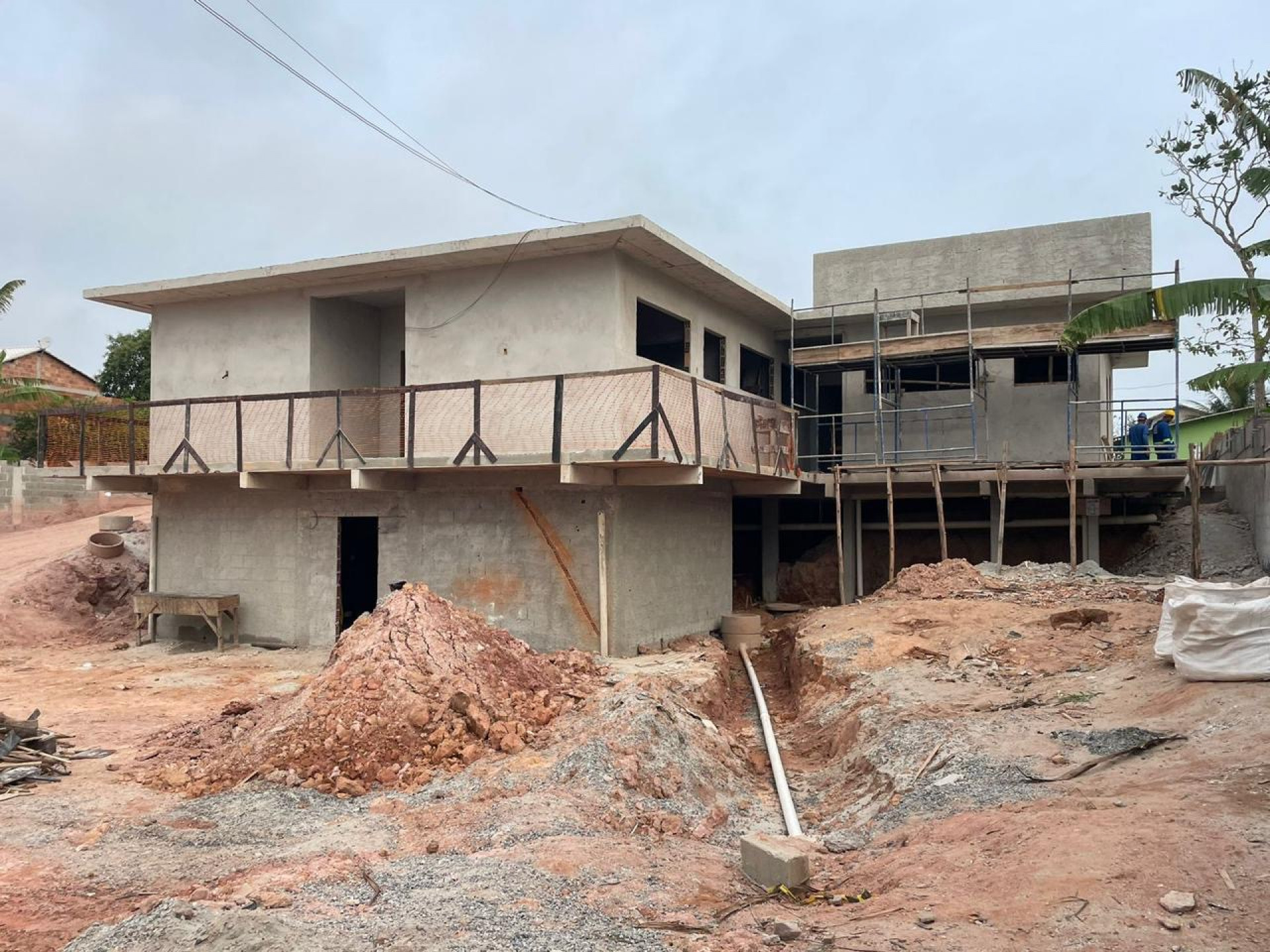 Obras da nova UBS do bairro Guarani seguem em Saquarema - Divulgação/Prefeitura de Saquarema