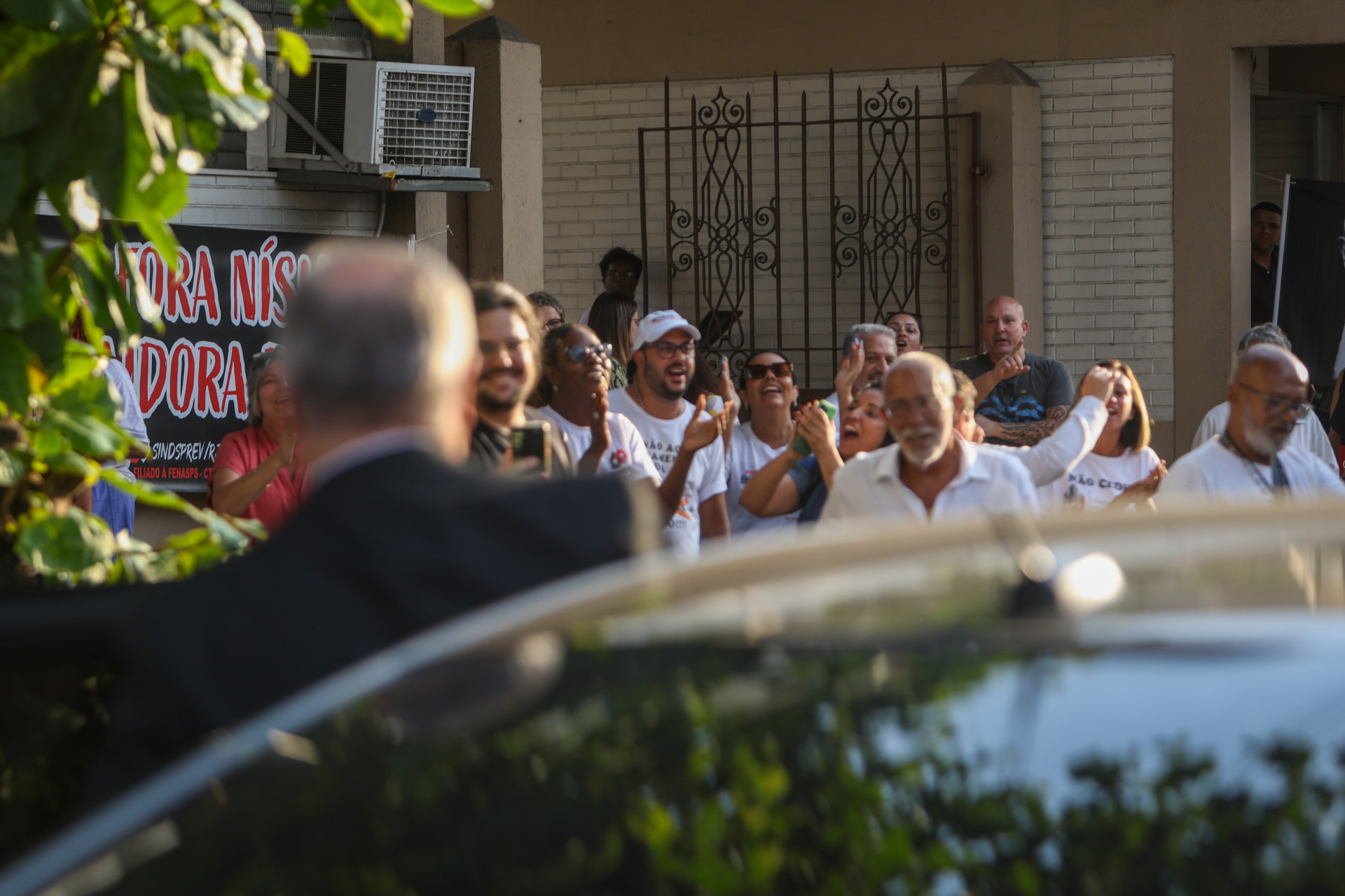Servidores federais realizaram manifesta&ccedil;&atilde;o no Hospital Federal de Bonsucesso - Renan Areias/Ag&ecirc;ncia O Dia
