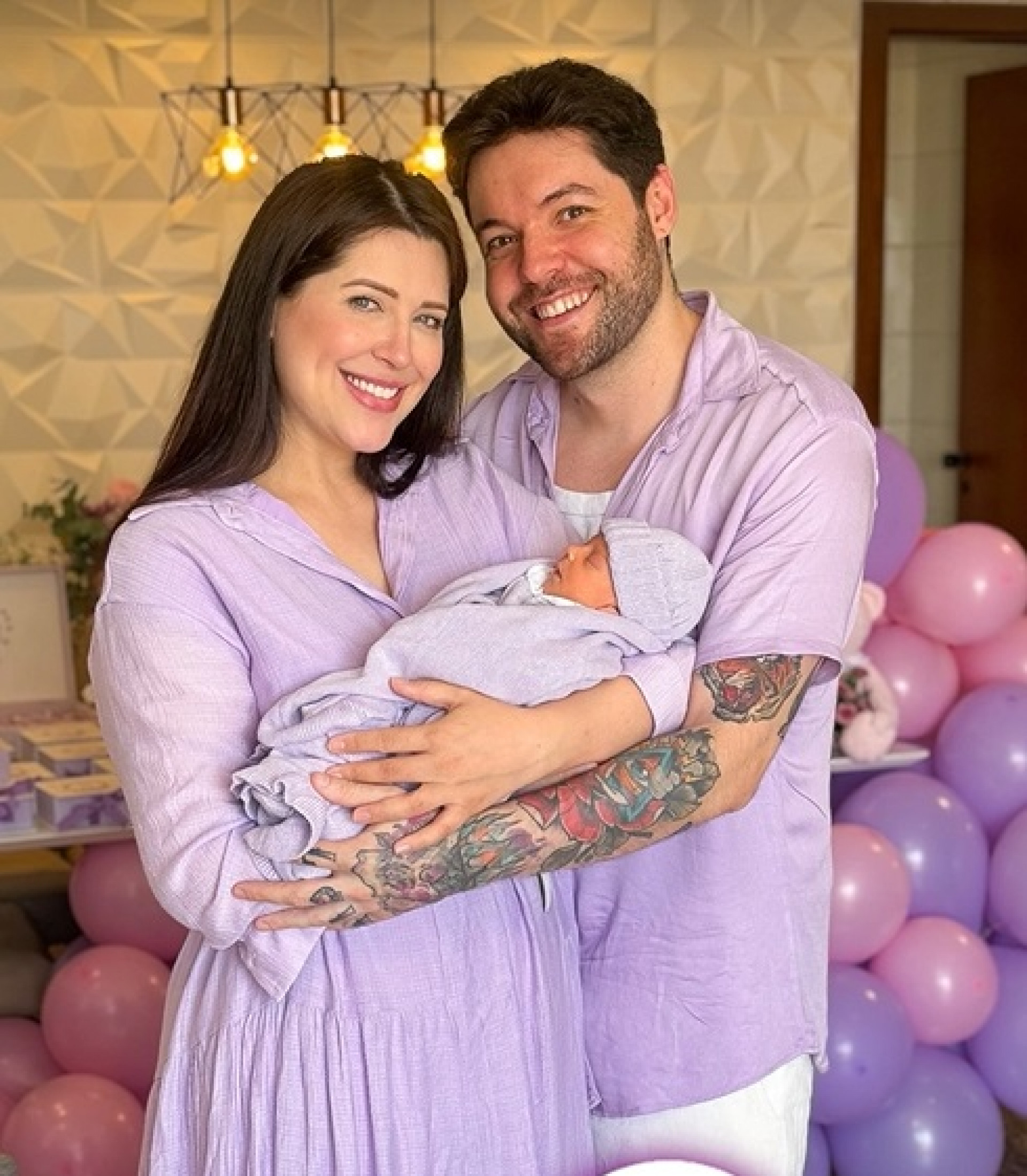 Andressa, Nasser e Sarah - Reprodução do Instagram