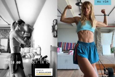 Carolina Dieckmann exibe abdômen sarado em clique nas redes