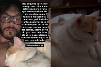 Viih Tube e Eliezer lamentam morte de gato de estimação: 'Luto horrível' 