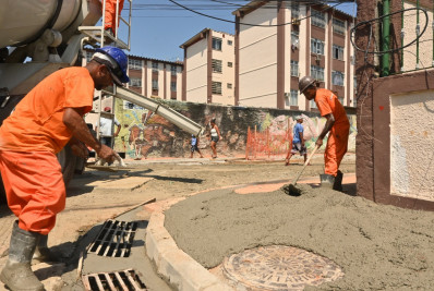 Niterói inicia pavimentação de ruas da terceira fase das obras de macrodrenagem no Barreto