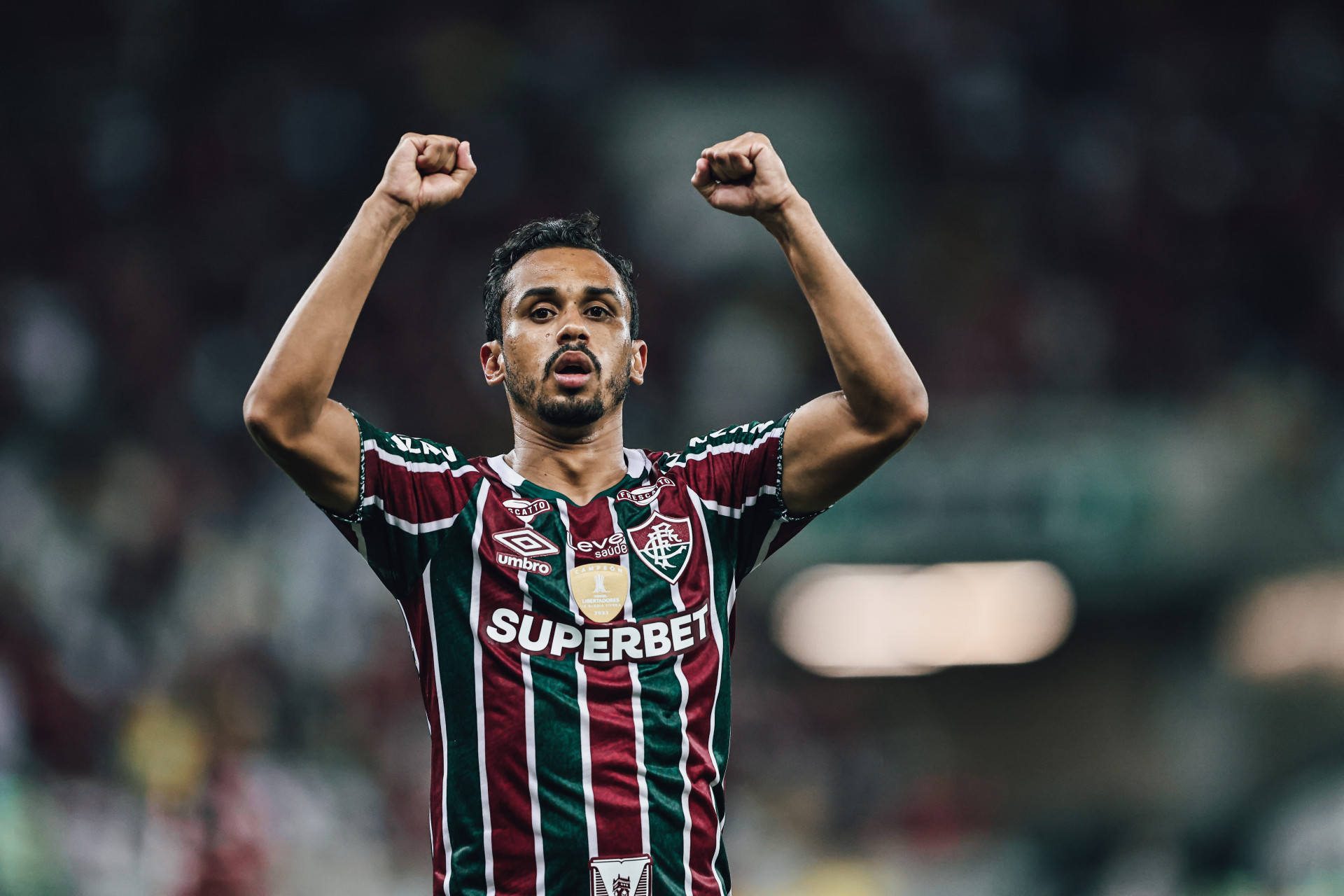Comemora&ccedil;&atilde;o de Lima, do Fluminense - Lucas Mer&ccedil;on/Fluminense FC