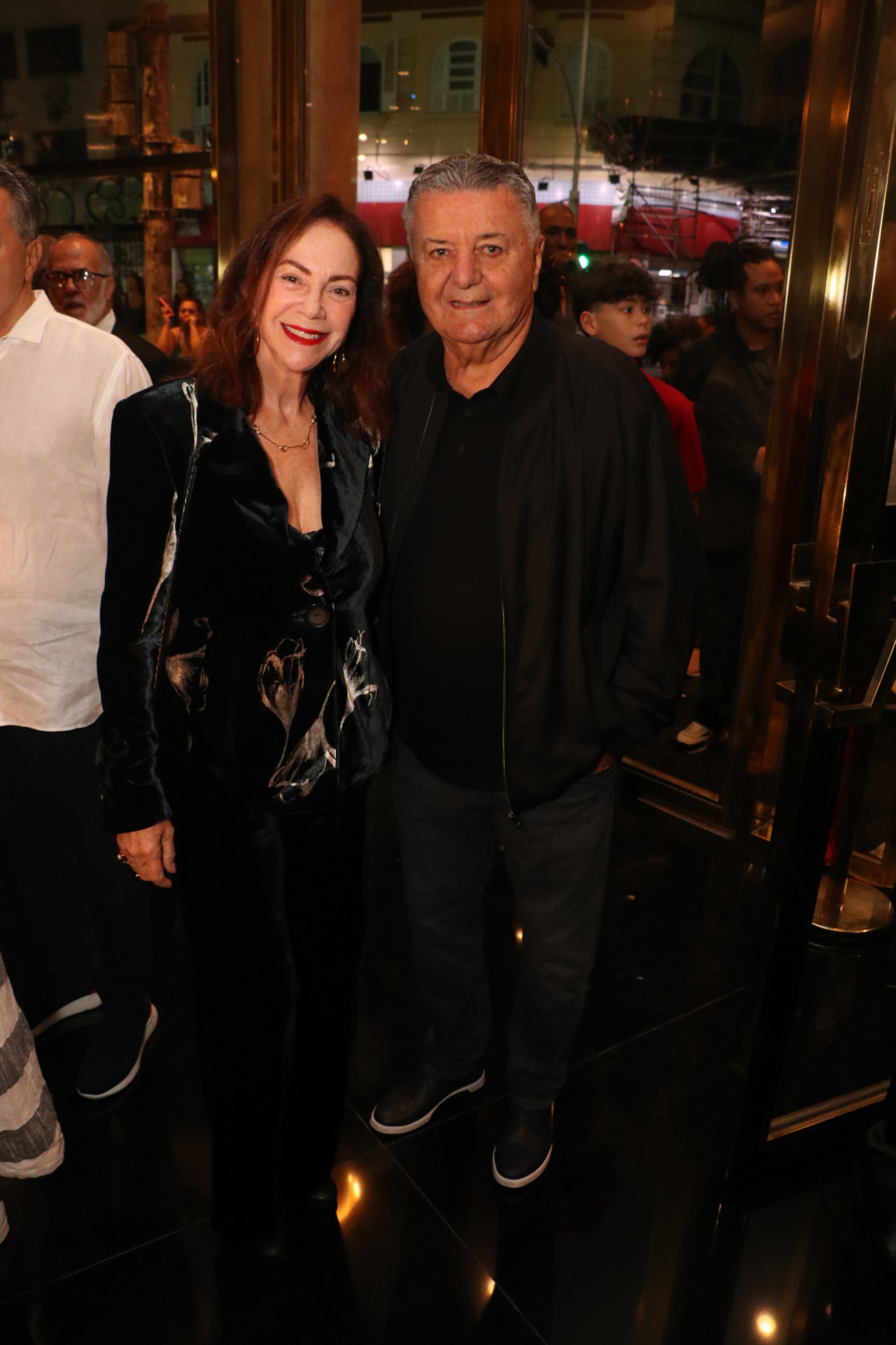 Arnaldo César Coelho e a mulher - Victor Chapetta / Agnews