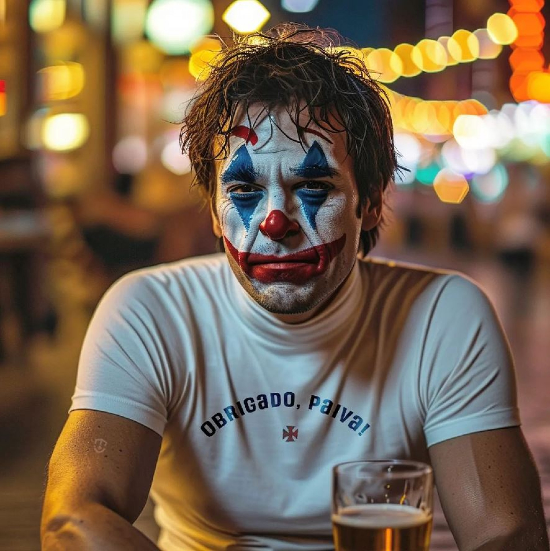 Montagem feita em inteligência artificial, publicada pela página 'Montagens Vasco' - Reprodução / Instagram