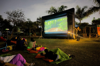 Cinema na natureza ‘Gericine’ encerra temporada de exibições no Parque Gericinó em Nilópolis no domingo