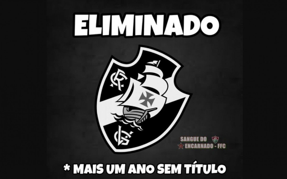 Eliminação do Vasco provocou enxurrada de memes nas redes