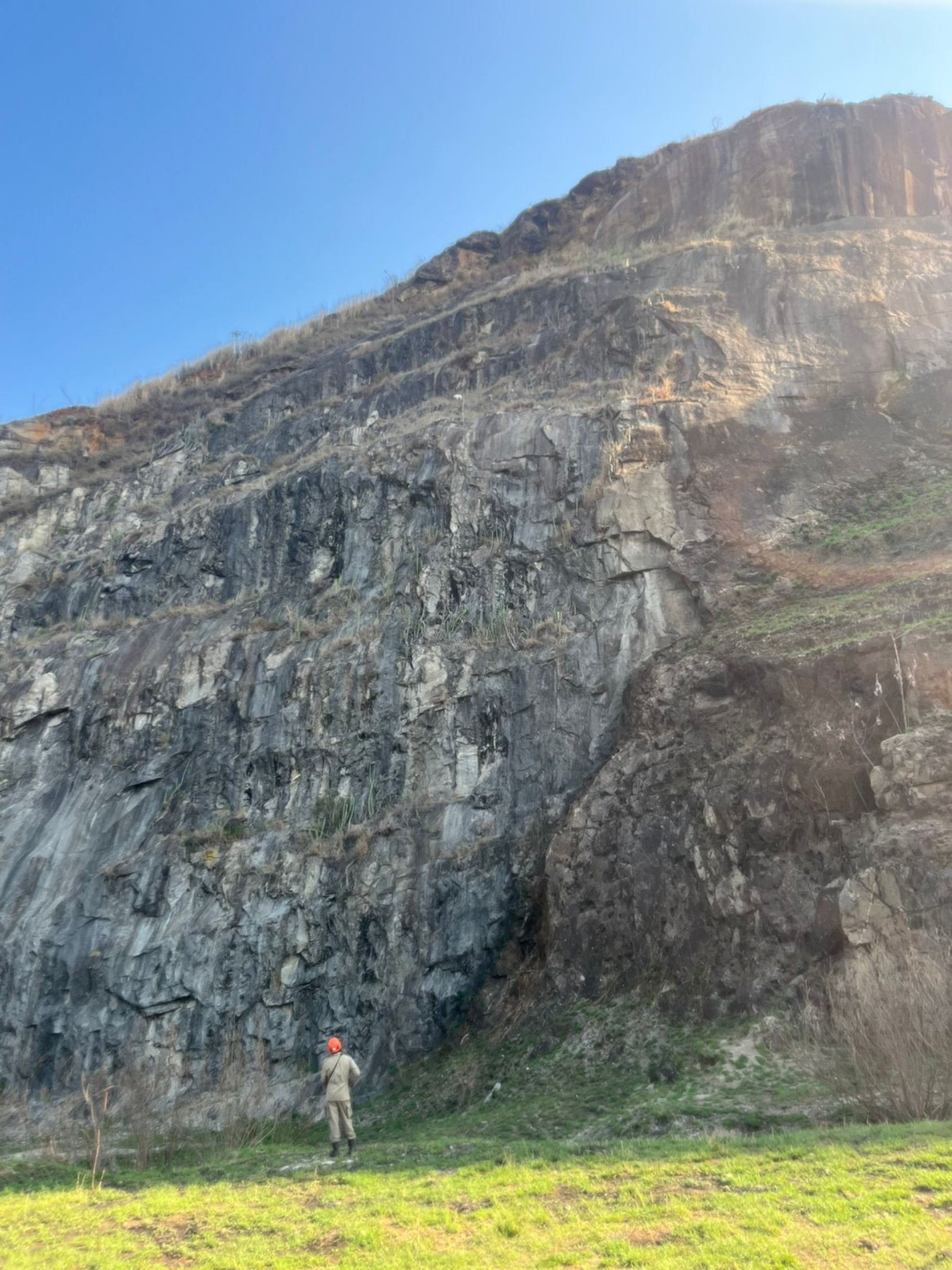 Pedreira em que a cabra ficou presa