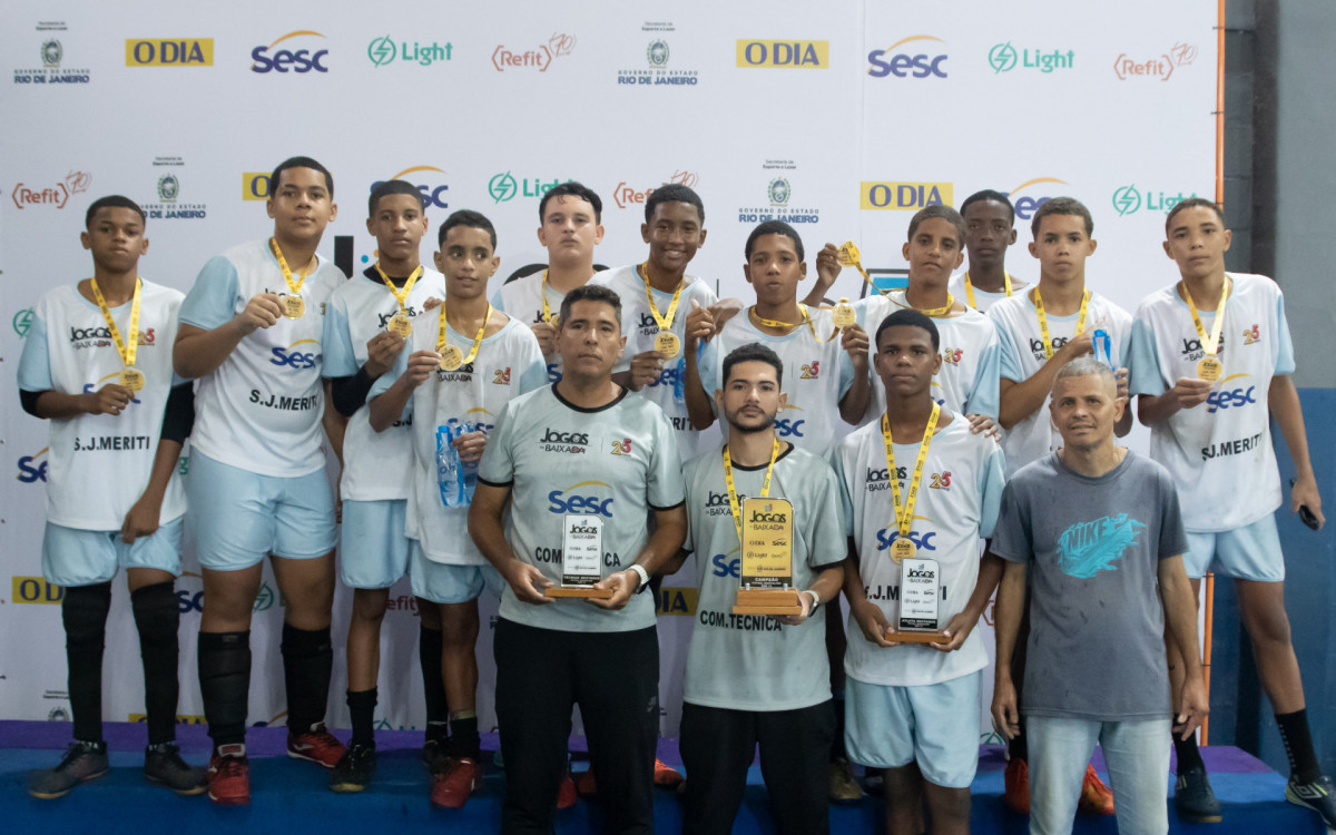 Time de São João de Meriti leva troféu no futsal masculino Erica Martin/Agência O Dia