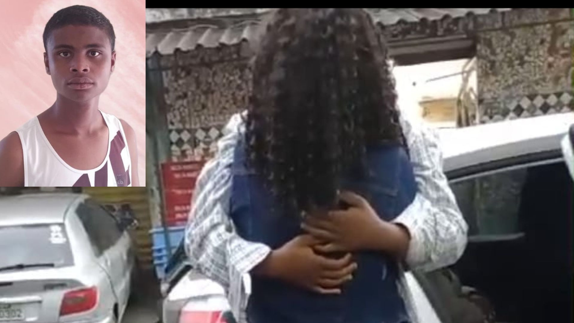 Reencontro da mãe com o adolescente (detalhe) ocorreu em um abrigo localizado em Magé, na Baixada Fluminense   - Divulgação Família 