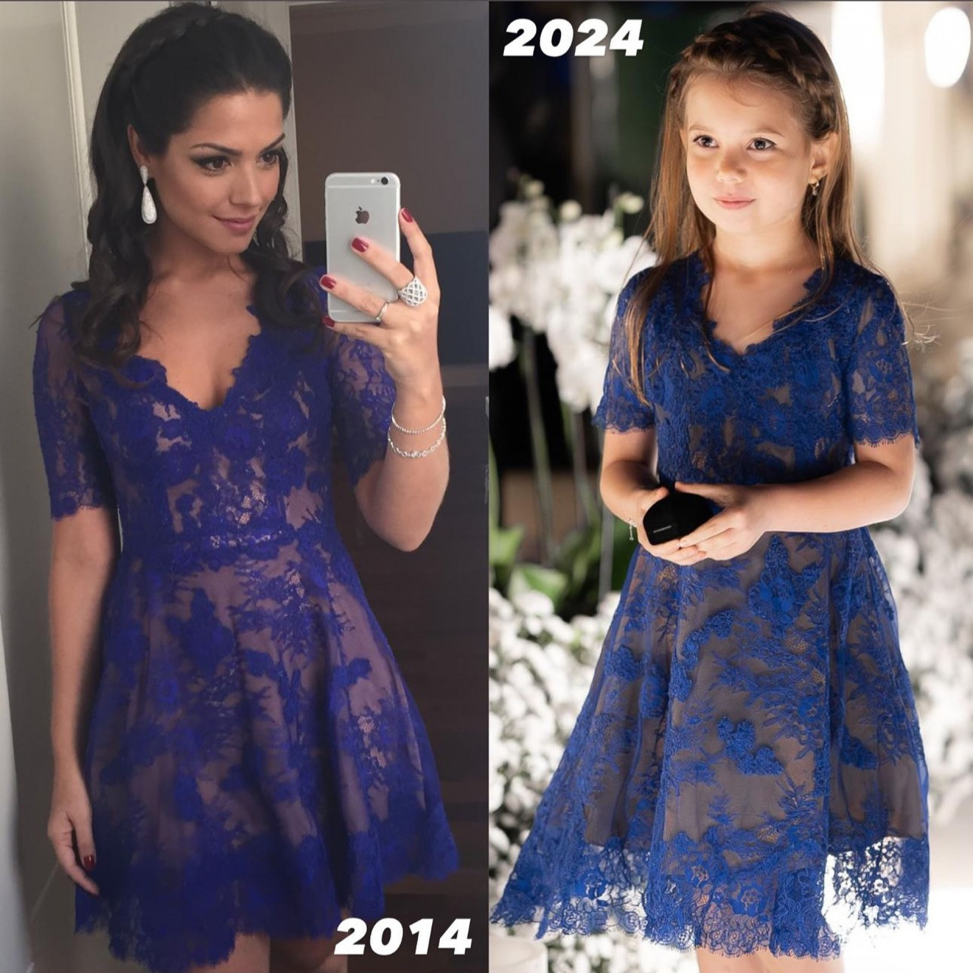 Filha de Thais Fersoza e Michel Teló surpreende ao usar vestido de casamento da mãe na renovação de votos
 - Reprodução / Instagram