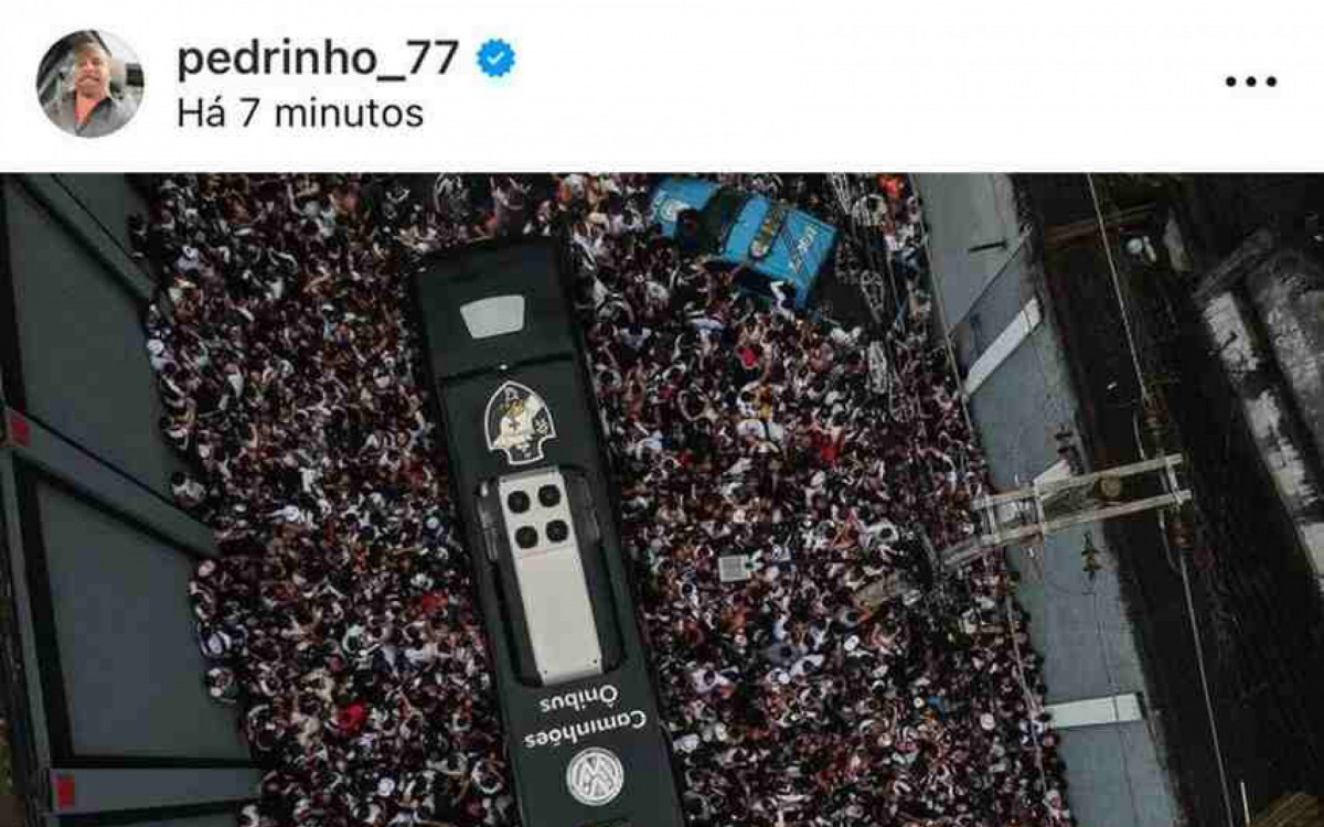 Presidente do Vasco, Pedrinho apaga publicação em sua conta após críticas