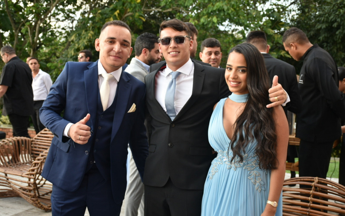 João Gomes, Gabriel Farias e Mirella Santos