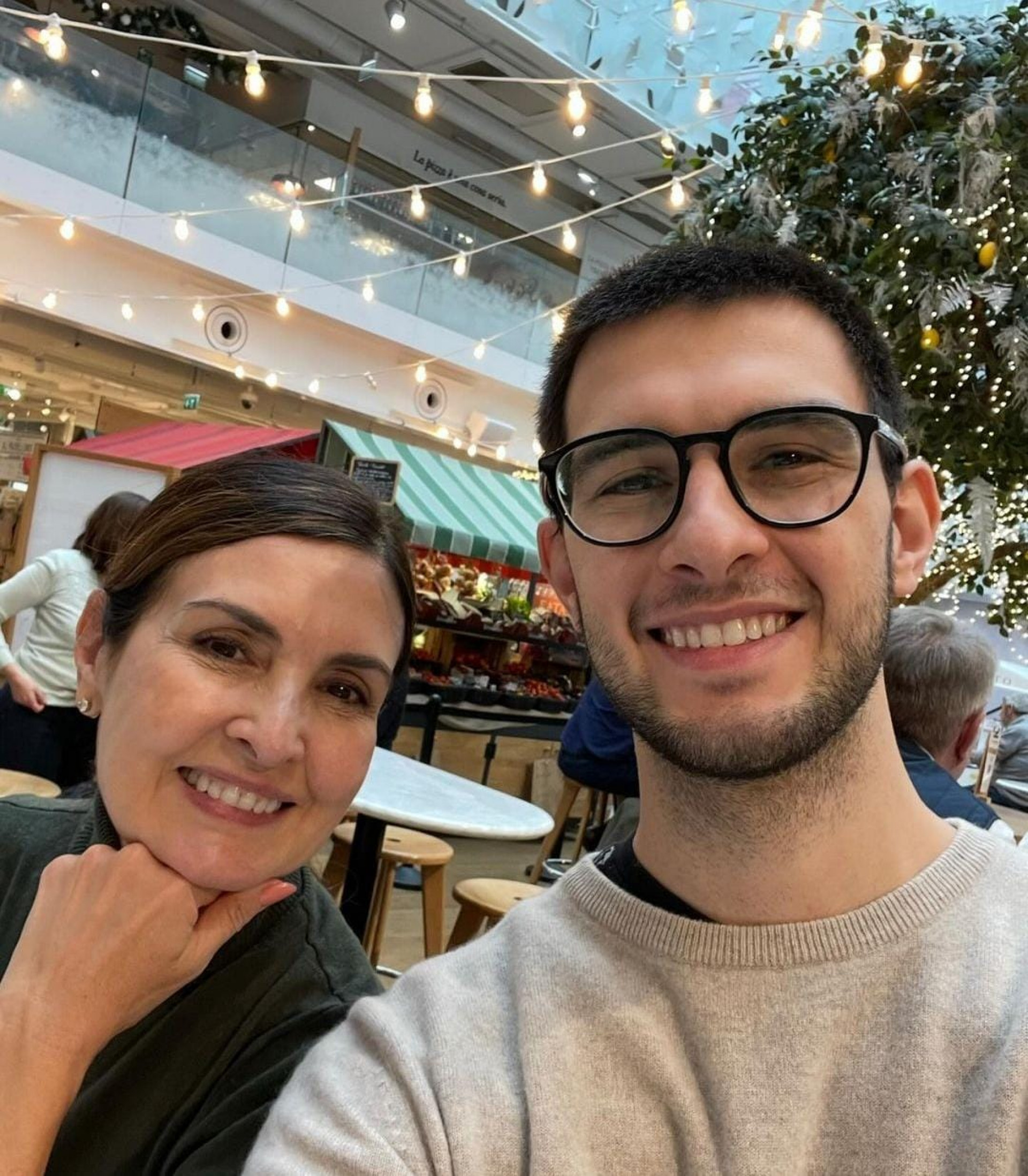 Fátima Bernardes e o filho, Vinicius - Reprodução / Instagram