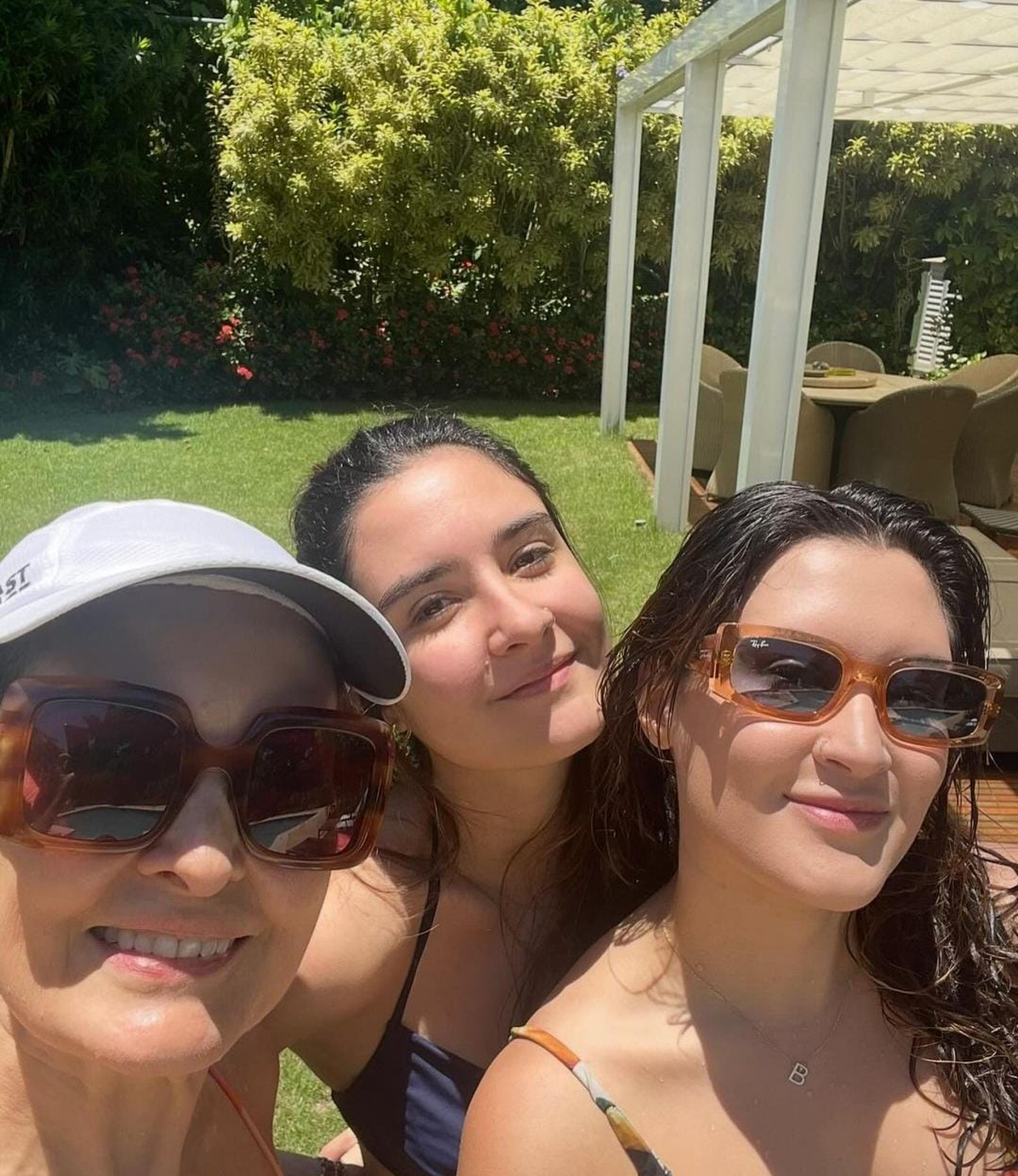 Fátima Bernardes e as filhas, Laura e Beatriz - Reprodução / Instagram