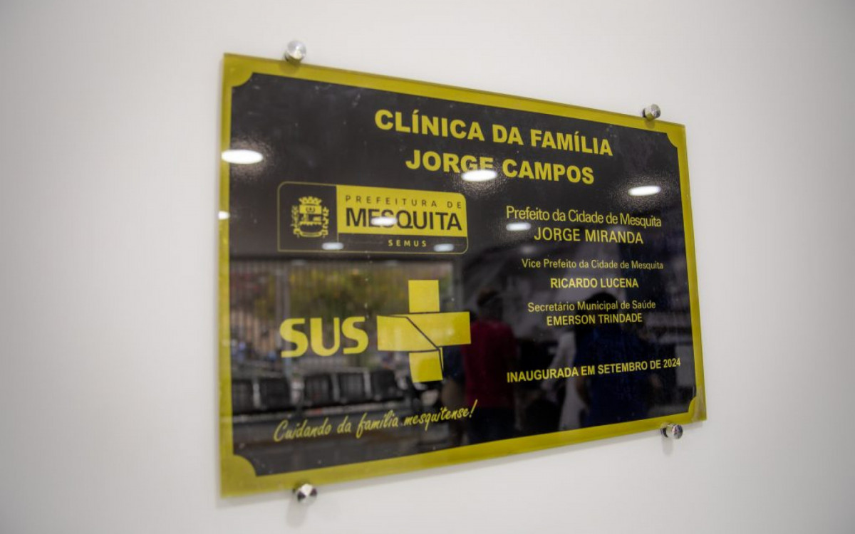 Cl&iacute;nica da Fam&iacute;lia Dr. Jorge Campos foi reinaugurada em Mesquita
