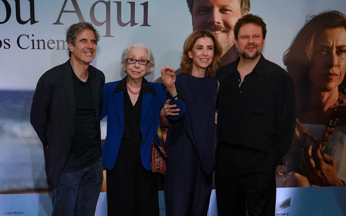 Walter Salles, Fernanda Montenegro, Fernanda Torres e Selton Mello