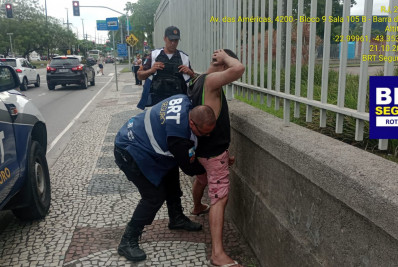 Trio é preso em estações do BRT da Zona Oeste por roubo, tráfico e feminicídio