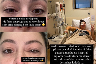 Letticia Munniz relata ida ao hospital após uma crise alérgica