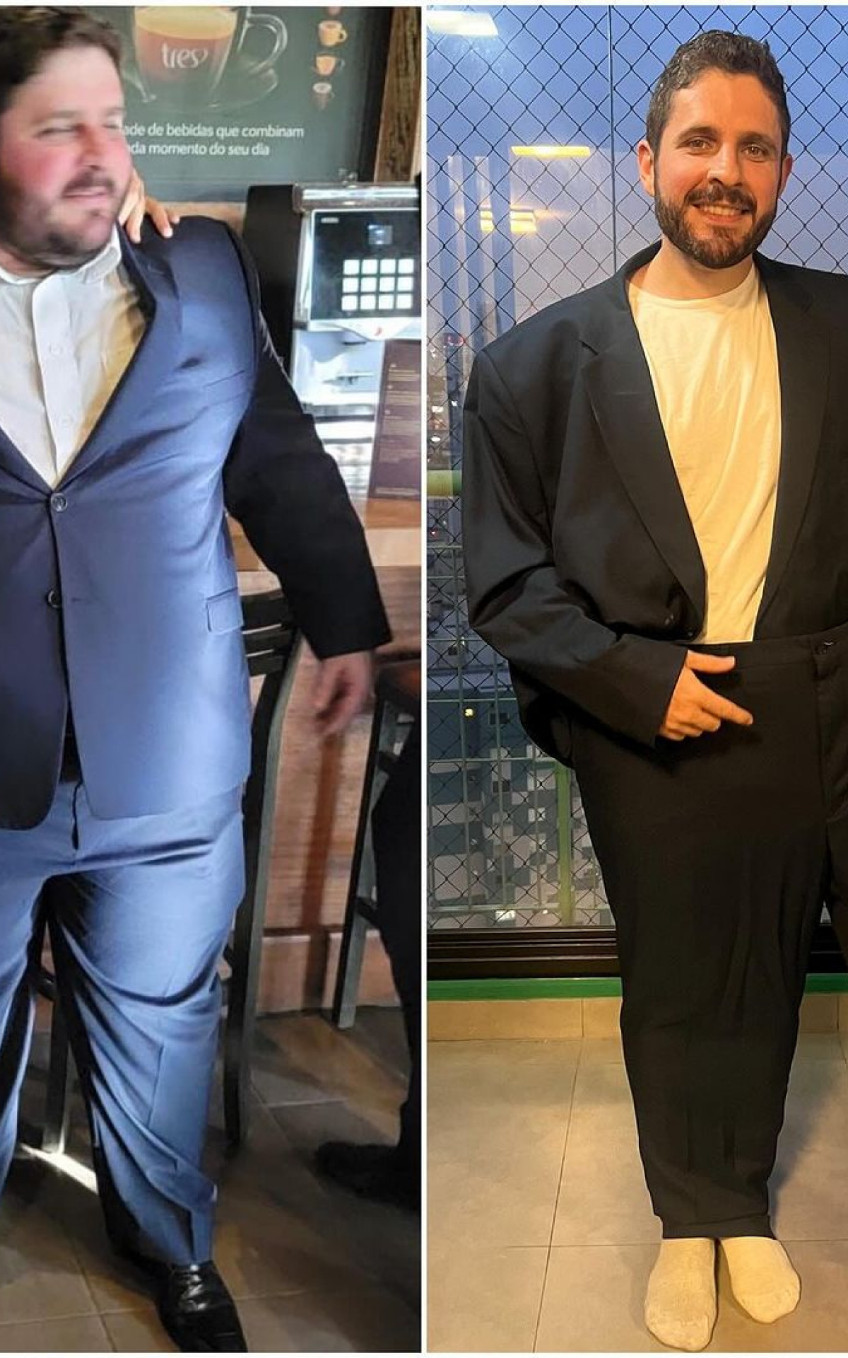 Andre Serra mostra antes e depois - Reprodução/Instagram