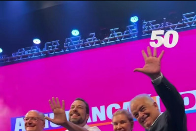 Em ato de campanha, Alckmin diz que Nunes quebrou governo para tentar vencer a eleição em SP