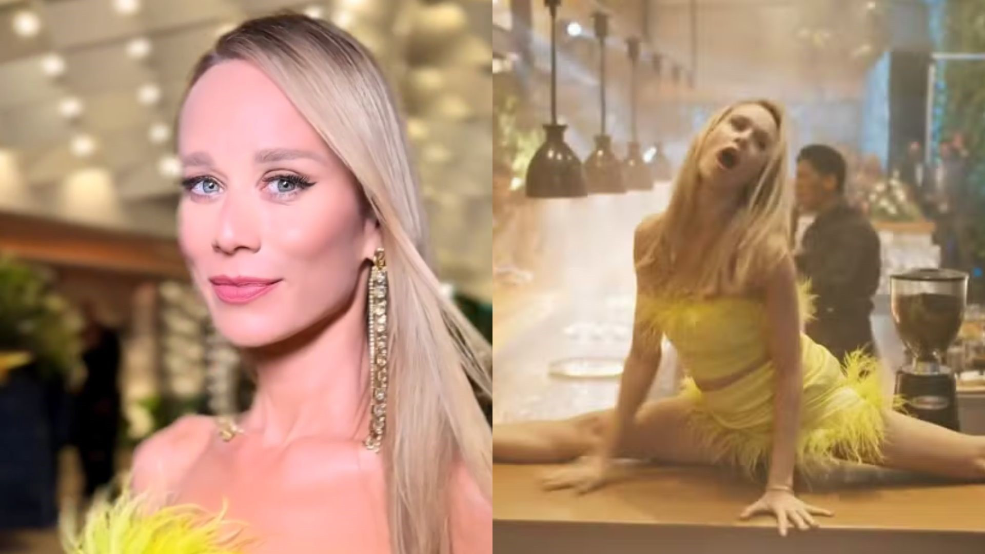 Mariana Ximenes choca fãs com flexibilidade em 'Mania de Você' - Foto: Reprodução