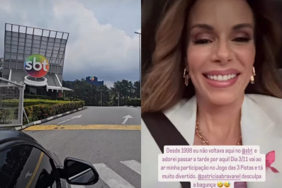 Ana Furtado divulga bastidores de participação em programa do SBT