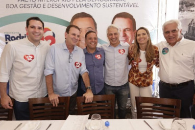 Rodrigo Neves realiza pacto de cooperação com Eduardo Paes