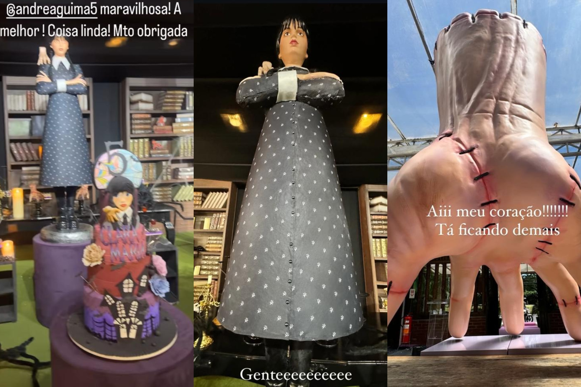 Tatá Werneck comemorou aniversário da filha, Clara Maria, com tema de Wandinha  - Reprodução/Instagram