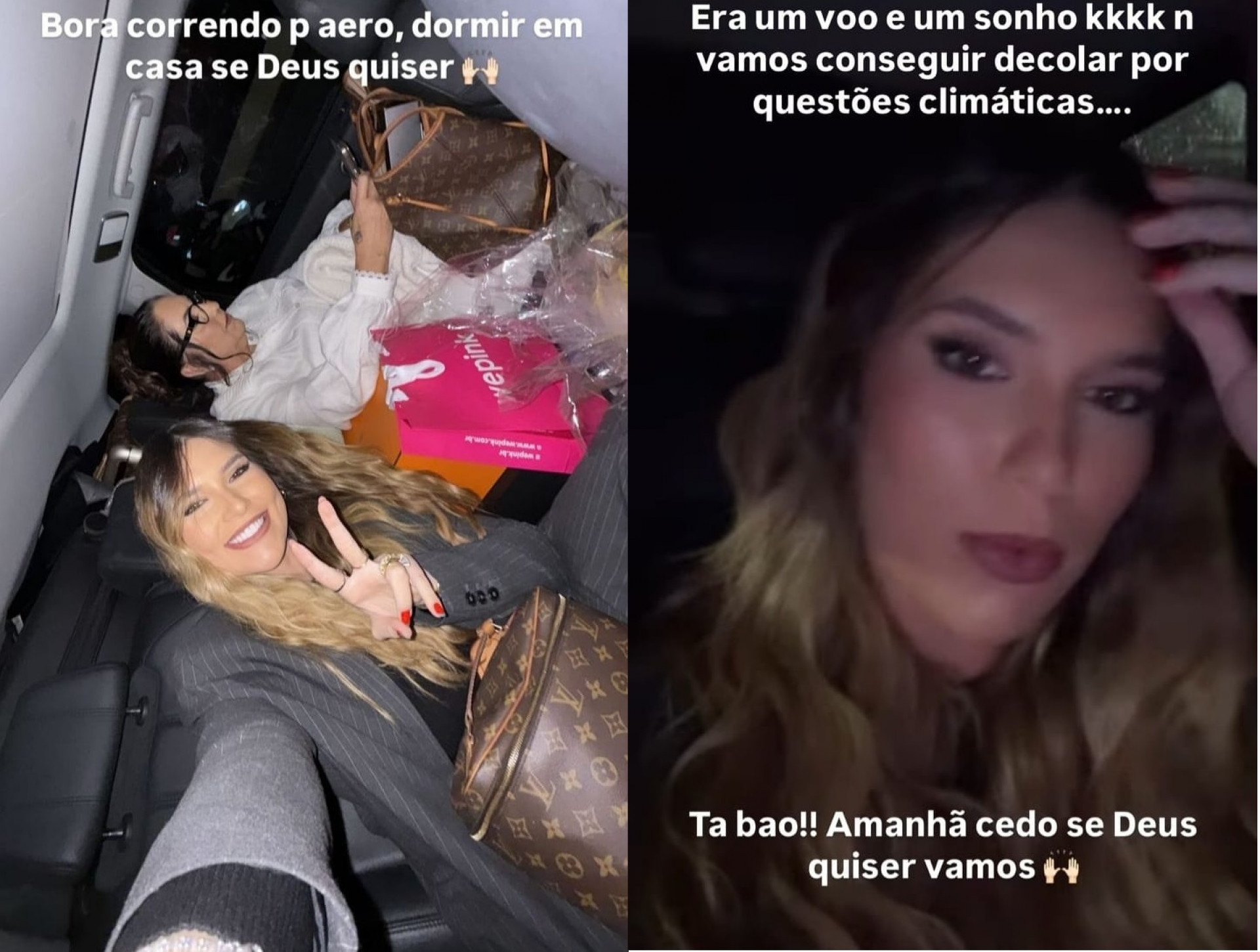 Influenciadora não conseguiu voltar para Goiânia devido às chuvas em SP - Reprodução/Instagram