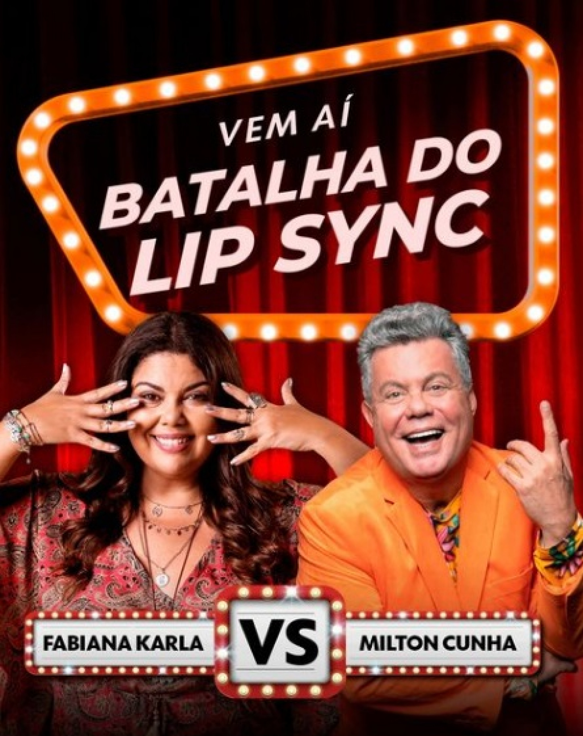 Fabiana Karla e Milton Cunha enfrentam duelo na 'Batalha do Lip Sync' - Divulgação