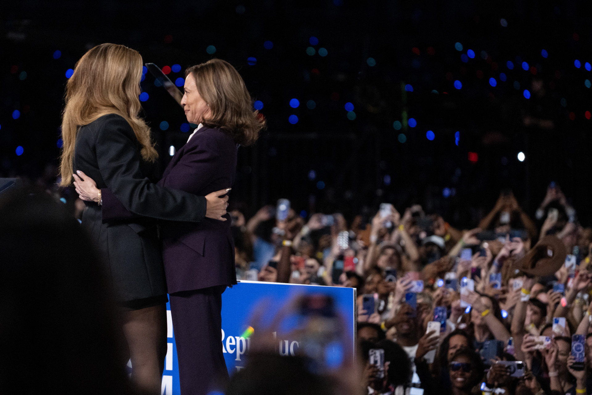 Kamala e Beyoncé se encontraram no Texas - AFP
