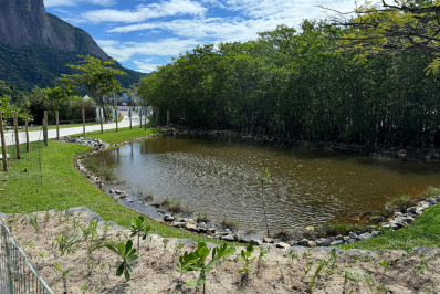 Lagoa Rodrigo de Freitas ganha nova área verde