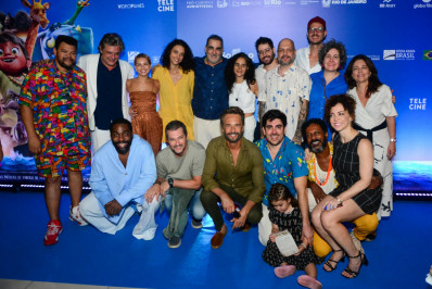 Rodrigo Santoro, Lázaro Ramos e mais famosos prestigiam pré-estreia de 'Arca de Noé'