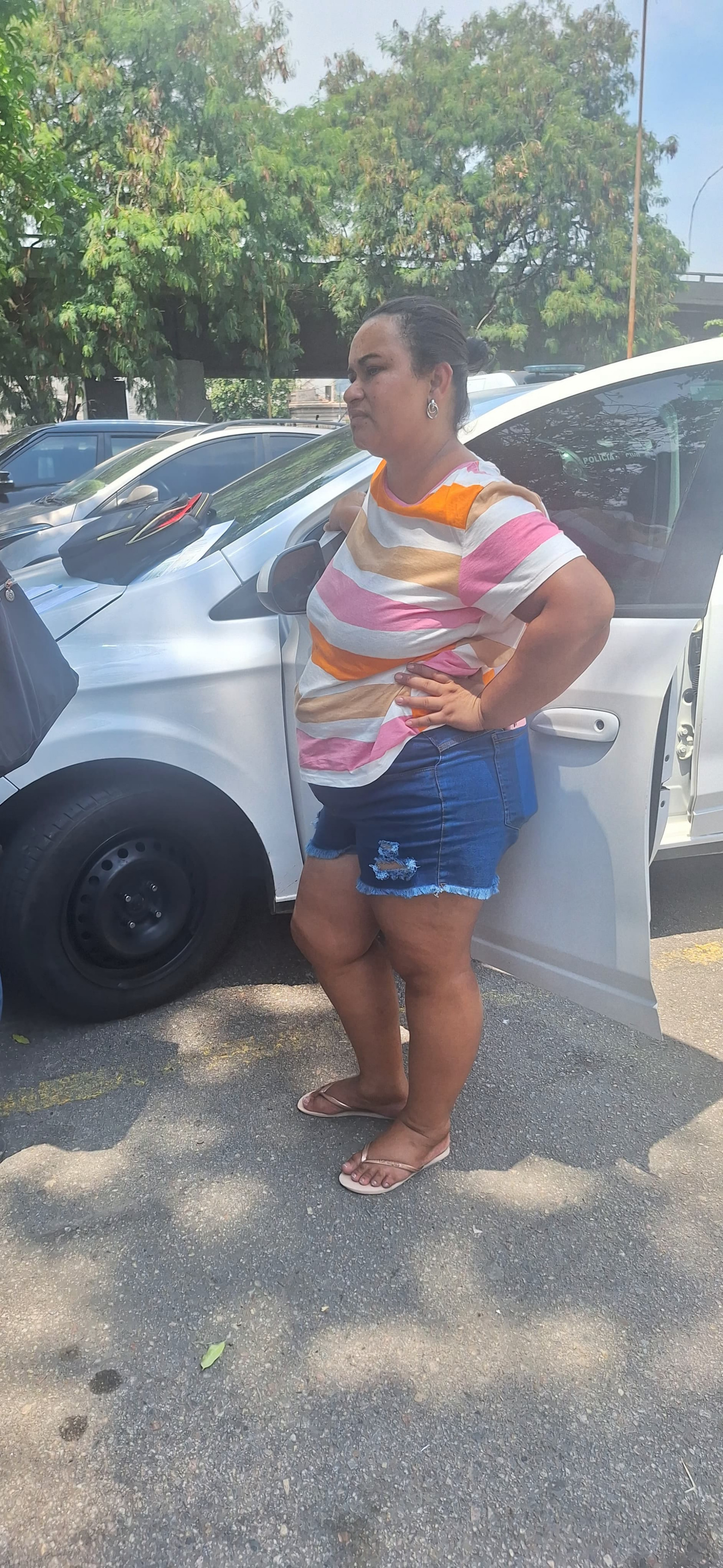 Fernanda reclama da viol&ecirc;ncia do Rio de Janeiro - Waleria de Carvalho / Ag&ecirc;ncia O Dia