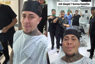 MC Daniel enfrenta 7 horas sob anestesia geral para fazer tatuagem nas costas