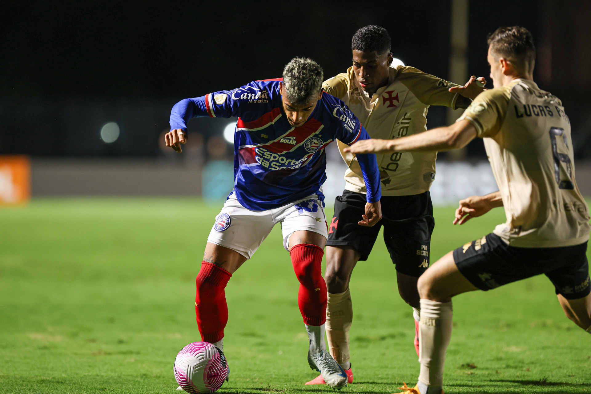 Lance do jogo entre Vasco e Bahia  - Leticia Martins/EC Bahia