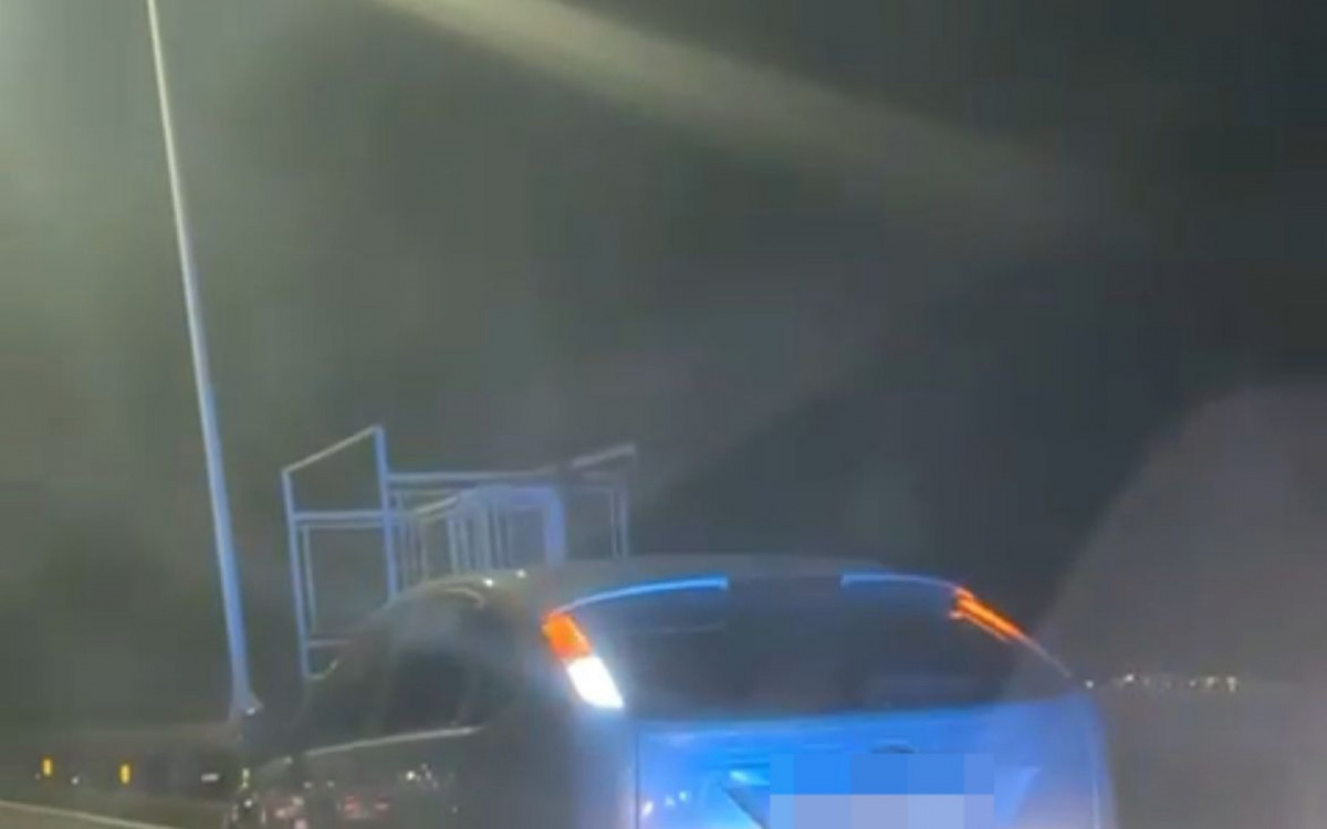 Carro que atingiu a moto de Daniel - Arquivo pessoal