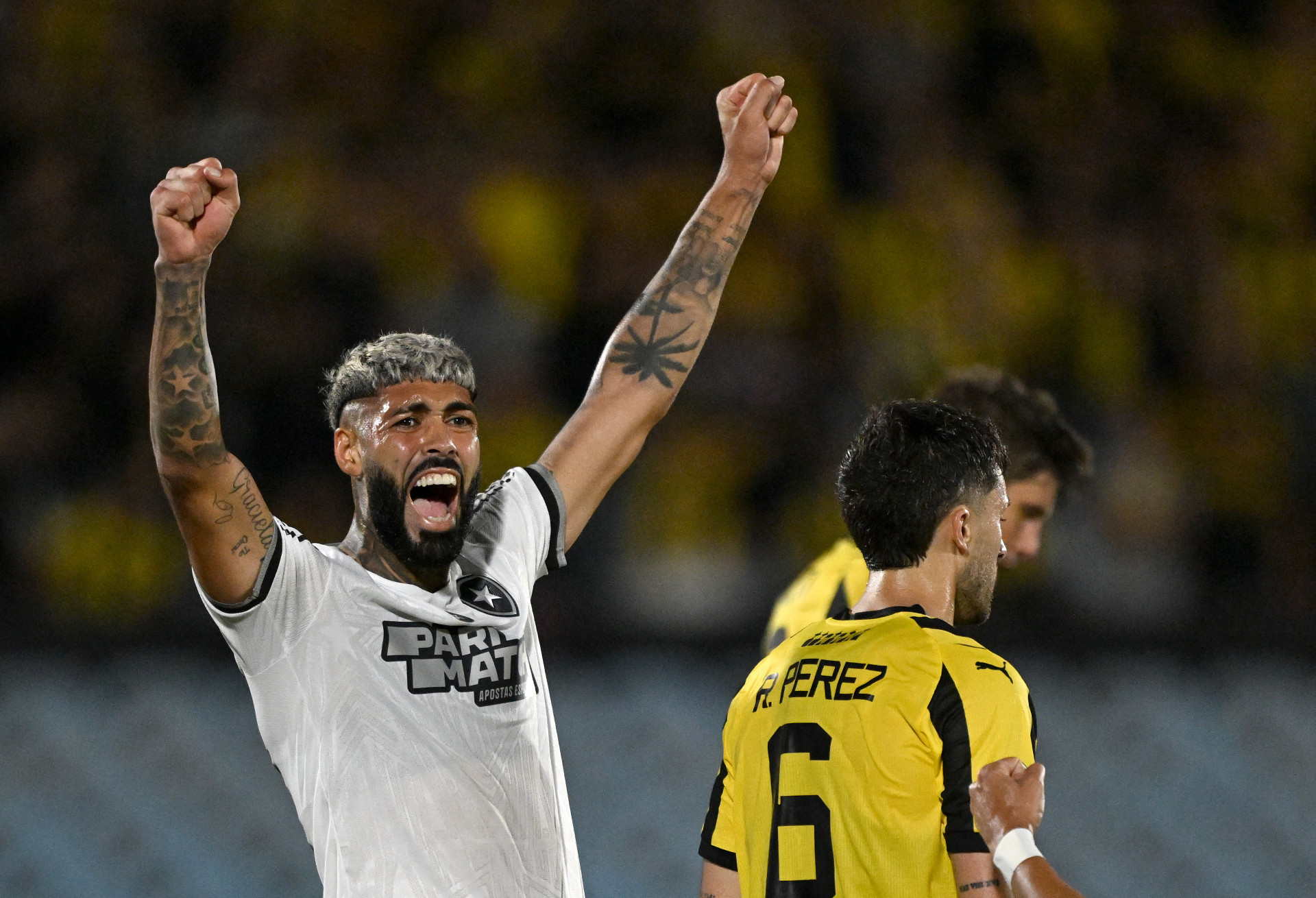 Alexander Barboza iniciou a jogada do gol do Botafogo - Eitan Abramovich/AFP