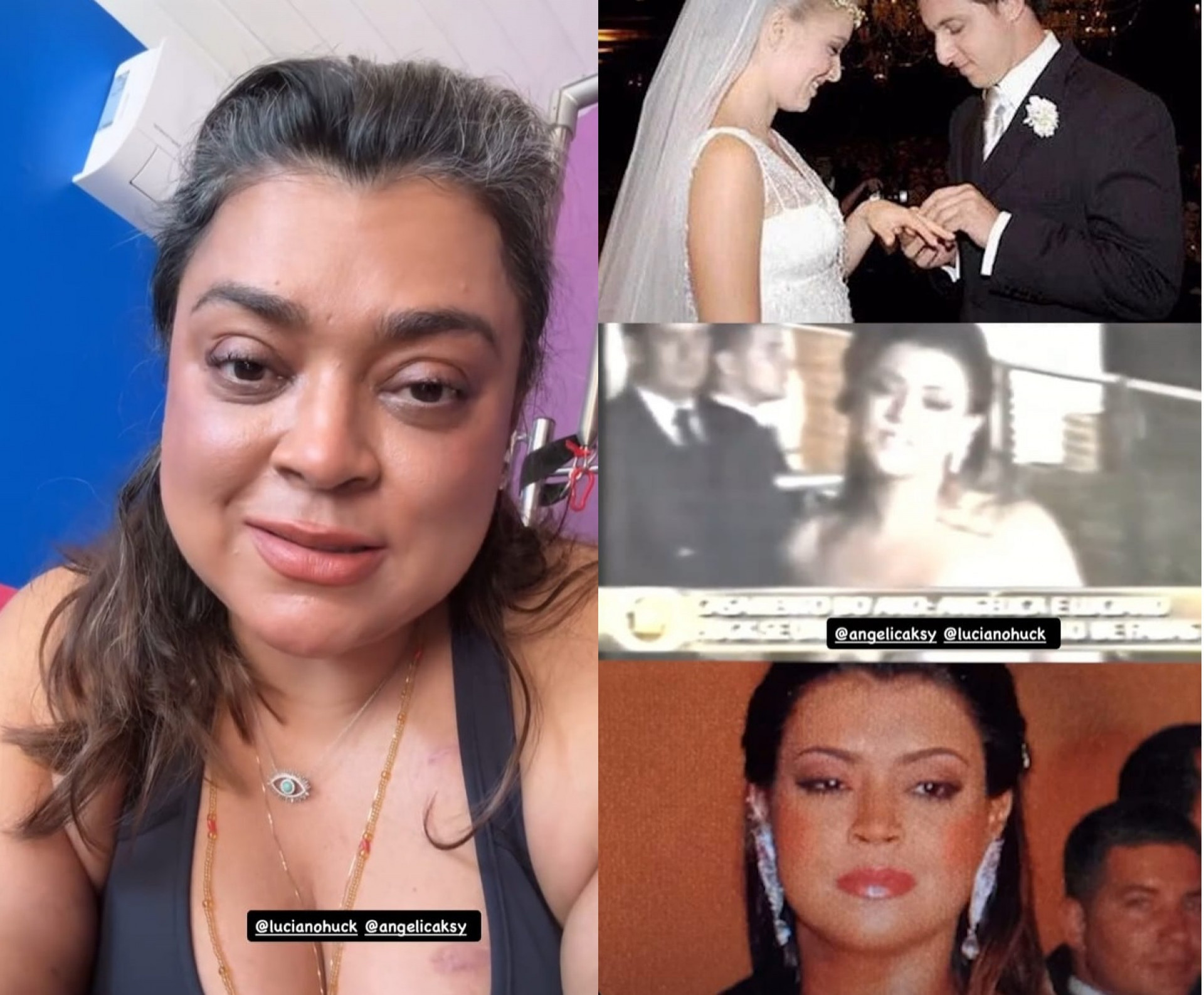 Cantora resgatou vídeo na porta da Igreja onde o casamento foi celebrado  - Reprodução/Instagram