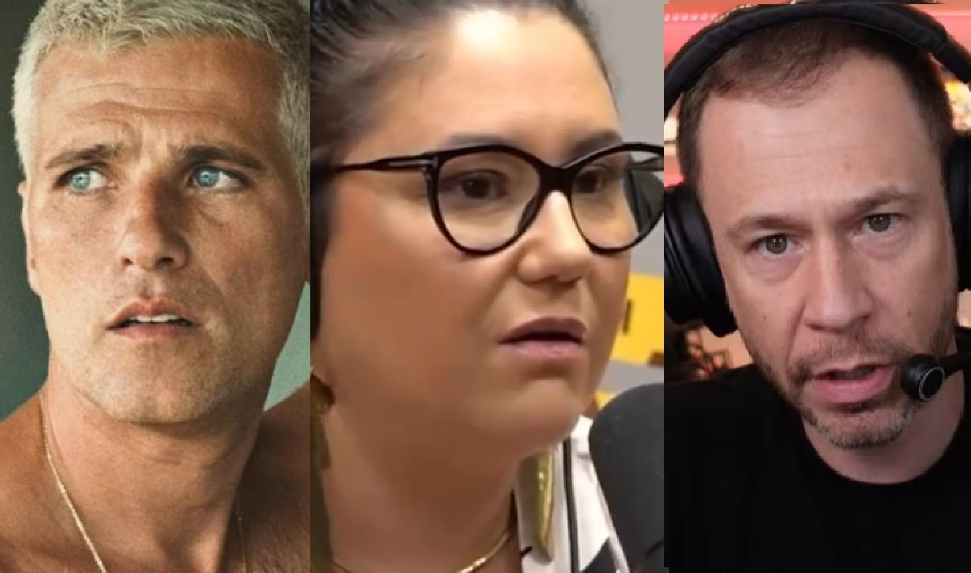 Bruno Gagliasso, Maria Rita e Tiago Leifert - Reprodução