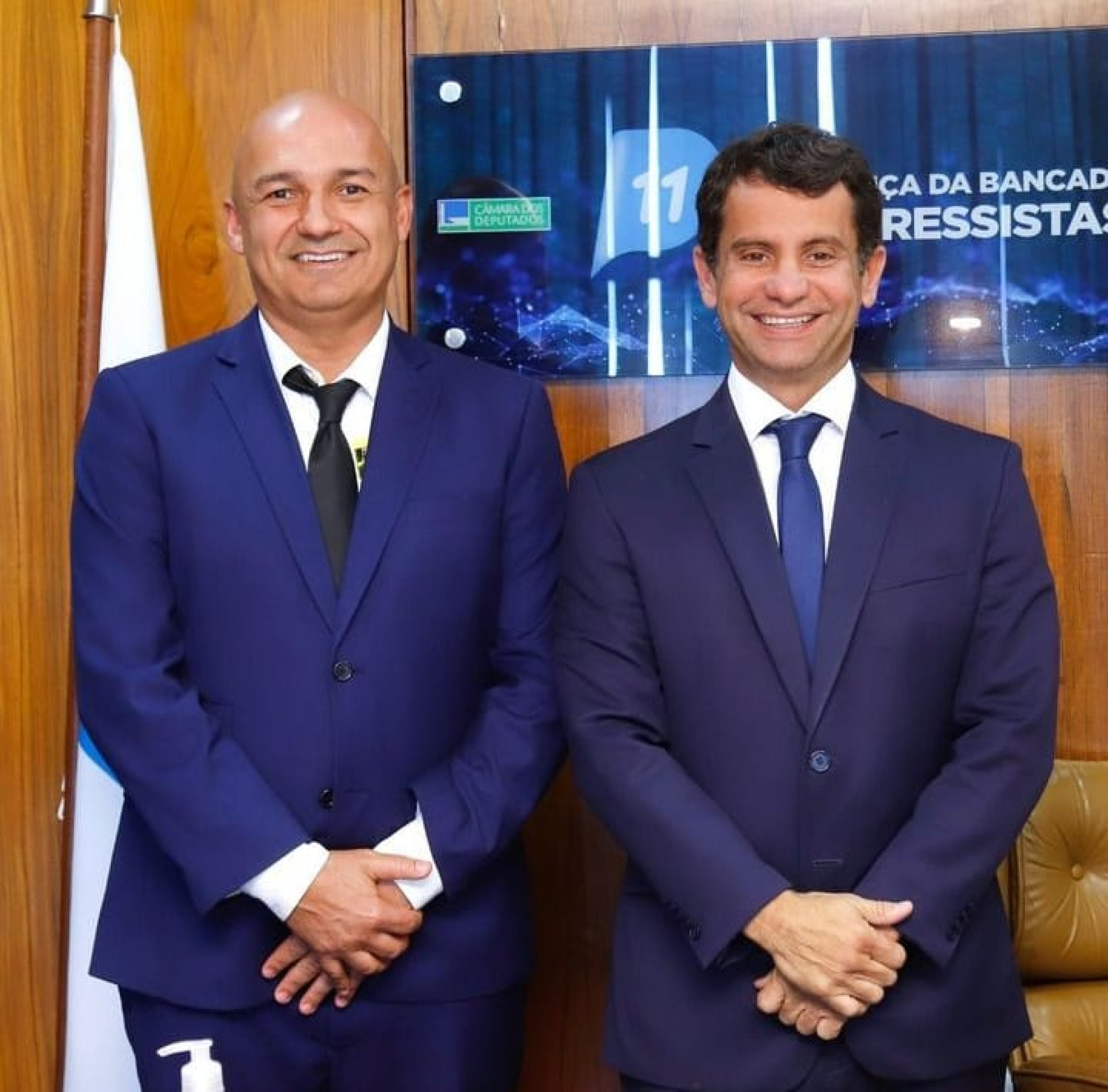 Fábio do Pastel e deputado Dr. Luizinho  - Divulgação