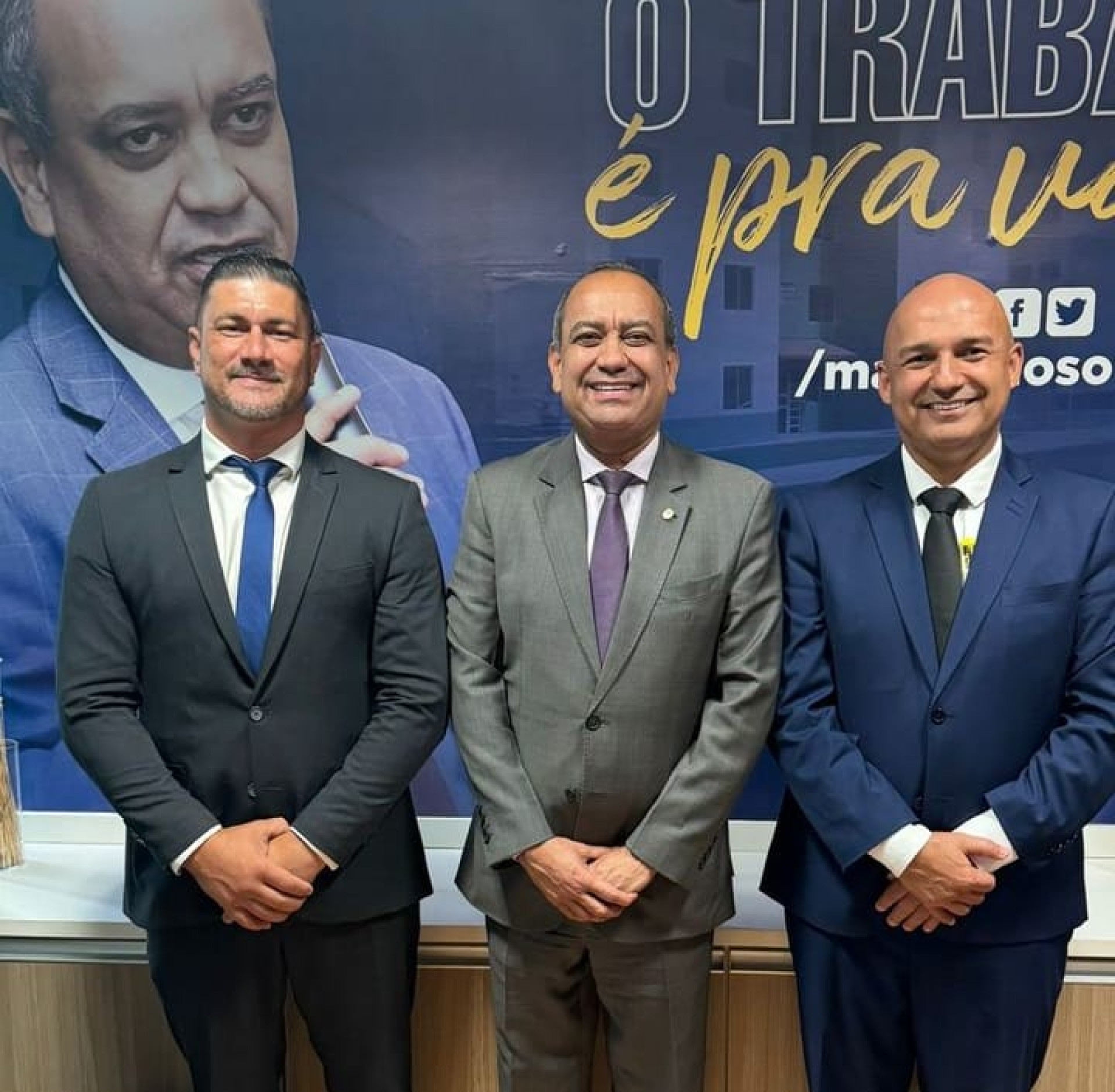 Moisés Batista, Max Lemos e Fábio do Pastel - Divulgação