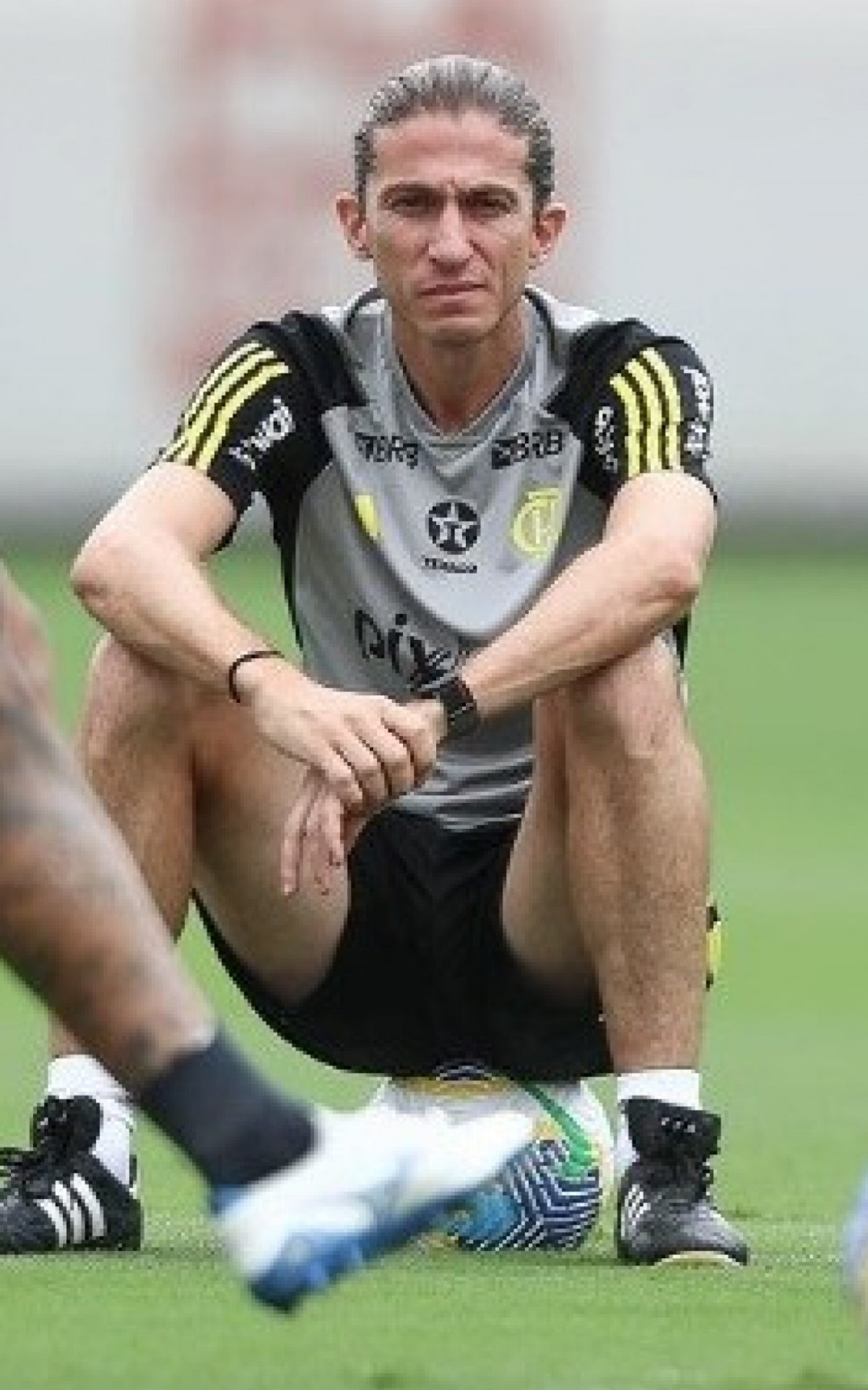 Filipe Lu&iacute;s em treino do Flamengo - Gilvan de Souza /CRF