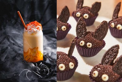 Halloween delícia: Brigadeiro Morcego e Frappé de Abóbora