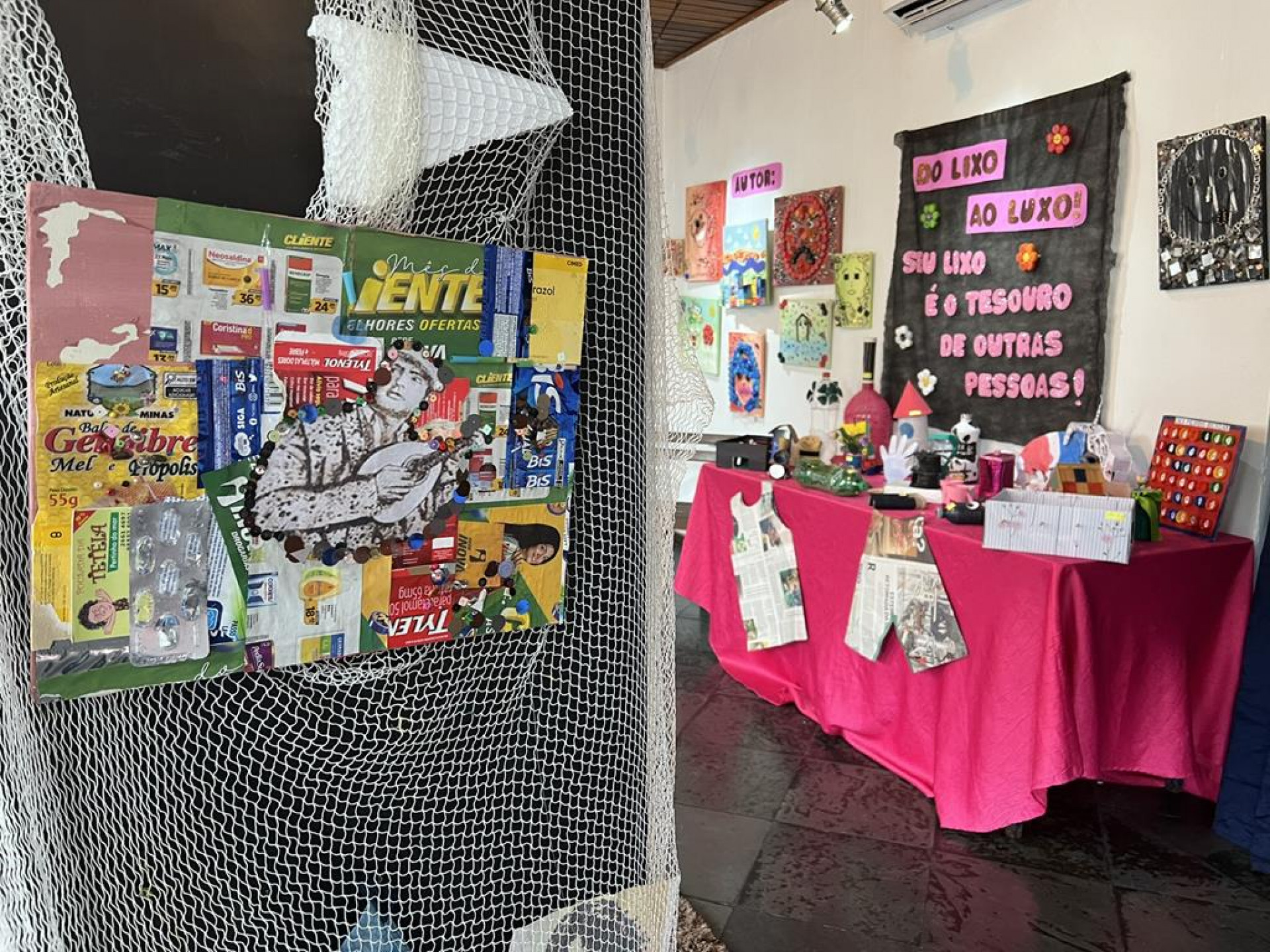 Exposi&ccedil;&atilde;o "Minha arte com o seu descarte"  - Ascom 