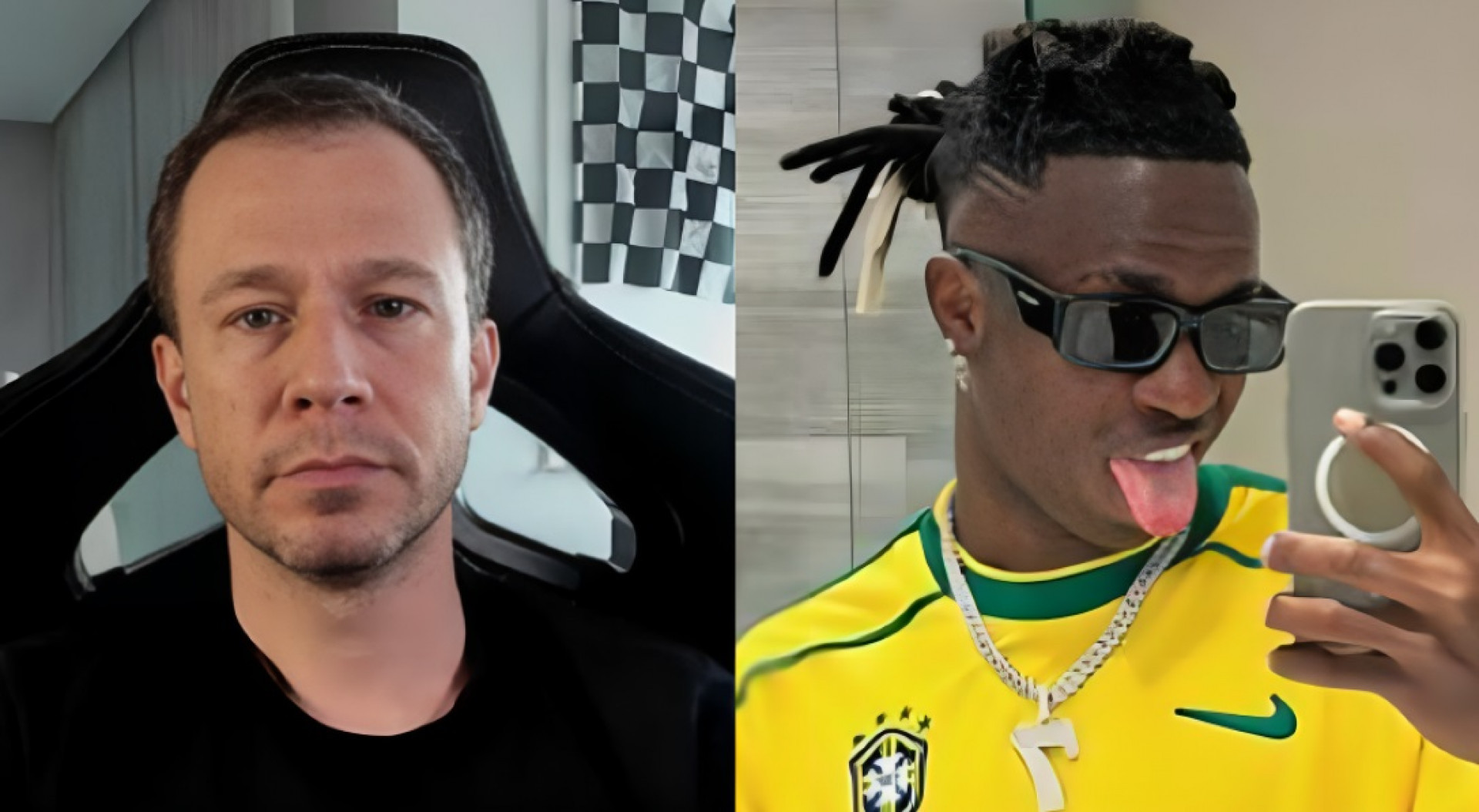 Tiago Leifert afirmou que Vini Jr. deveria ter comparecido ao 'Bola de Ouro' - Reprodução