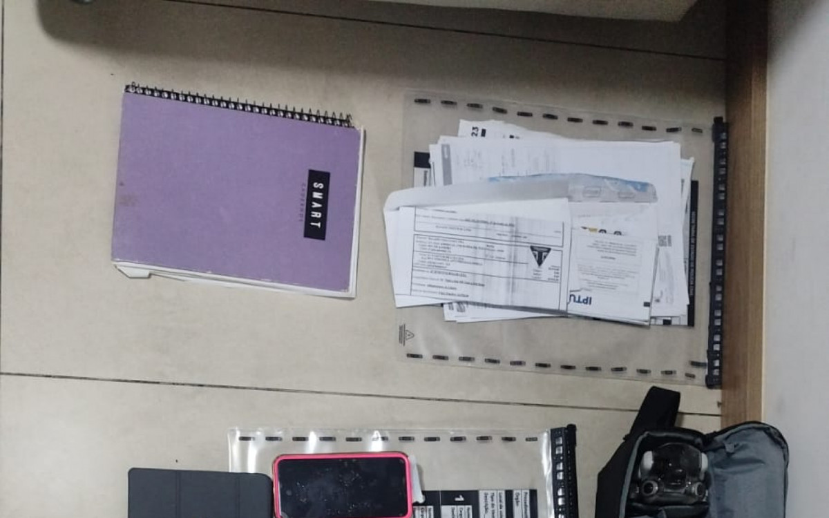Material encontrado na a&ccedil;&atilde;o