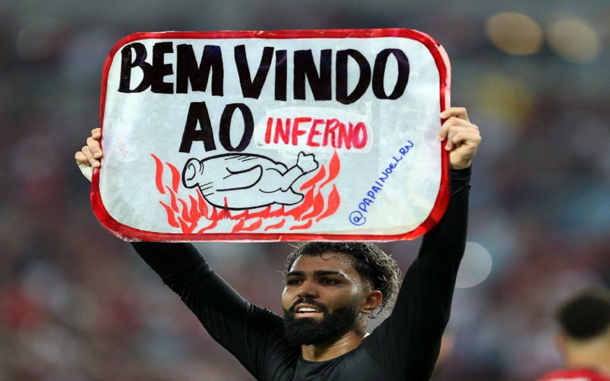 Internautas lembraram de antiga provocação de Gabigol ao Atlético-MG