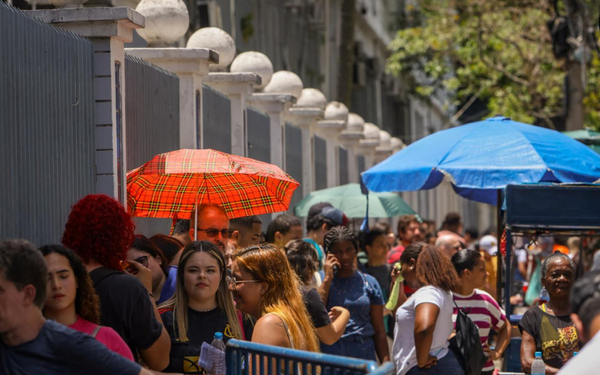 Um dos locais de prova mais movimentados do Maracan&atilde;, o Centro Federal de Educa&ccedil;&atilde;o Tecnol&oacute;gica Celso Suckow da Fonseca (Cefet) - Renan Areias/ Ag&ecirc;ncia O Dia